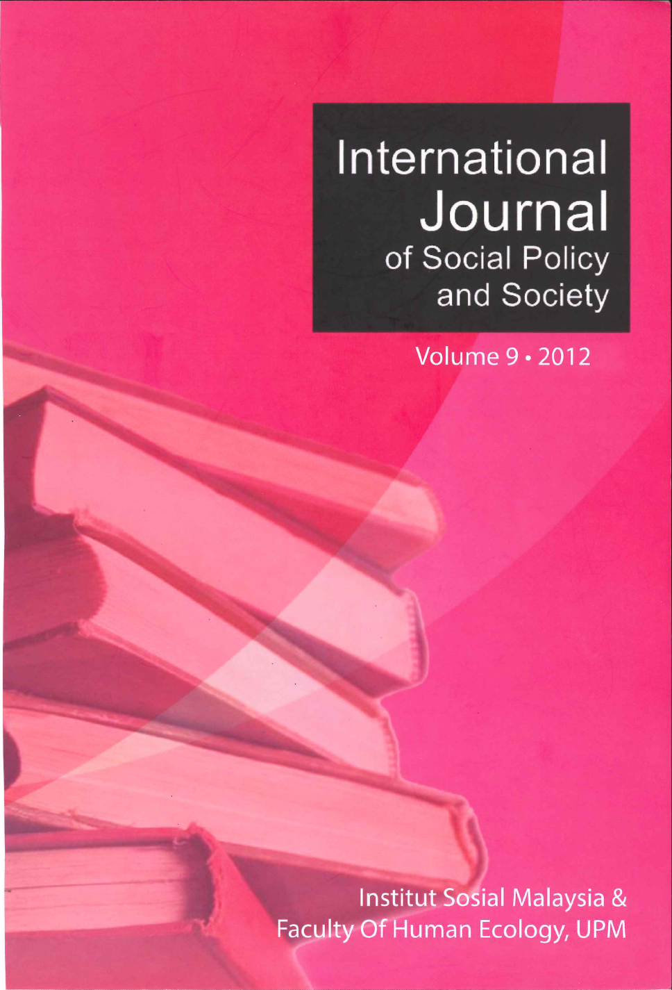 					View Vol. 9 (2012): International Journal of Social Policy and Society Volume 9 2012
				